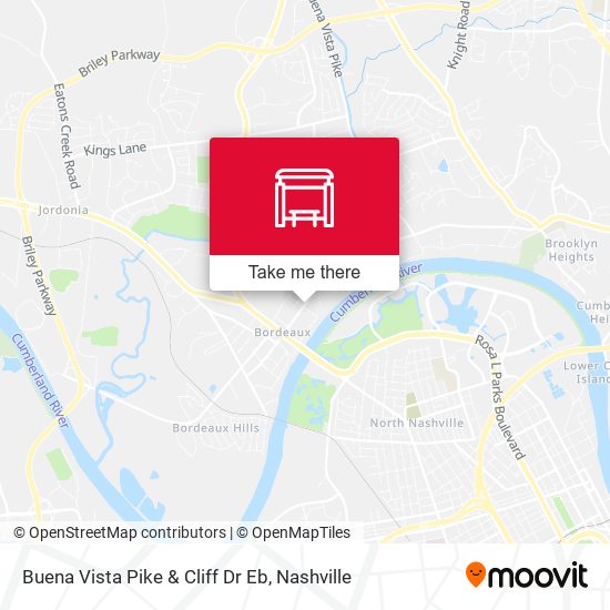 Buena Vista Pike & Cliff Dr Eb map