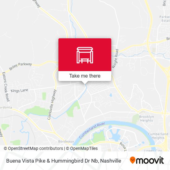 Buena Vista Pike & Hummingbird Dr Nb map