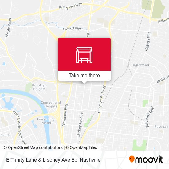 E Trinity Lane & Lischey Ave Eb map