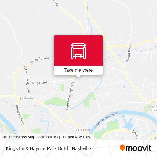Kings Ln & Haynes Park Dr Eb map