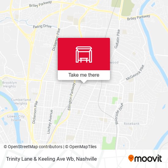 Mapa de Trinity Lane & Keeling Ave Wb