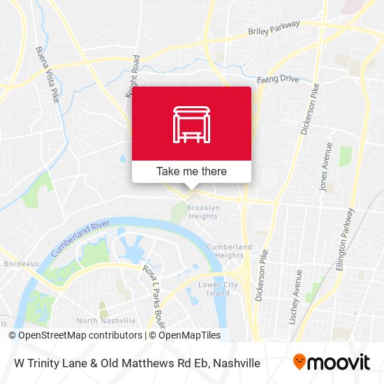 Mapa de W Trinity Lane & Old Matthews Rd Eb