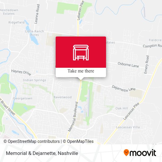 Memorial & Dejarnette map