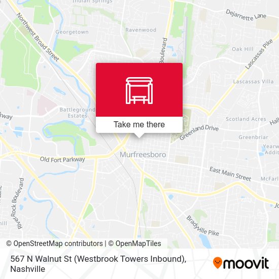 567 N Walnut St (Westbrook Towers Inbound) map