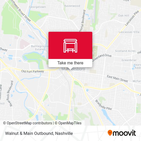 Mapa de Walnut & Main Outbound