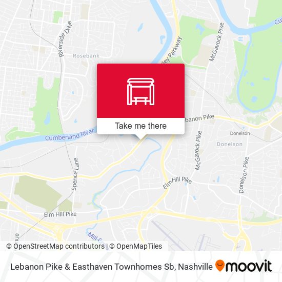 Lebanon Pike & Easthaven Townhomes Sb map