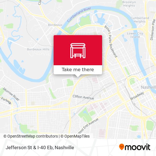 Mapa de Jefferson St & I-40 Eb