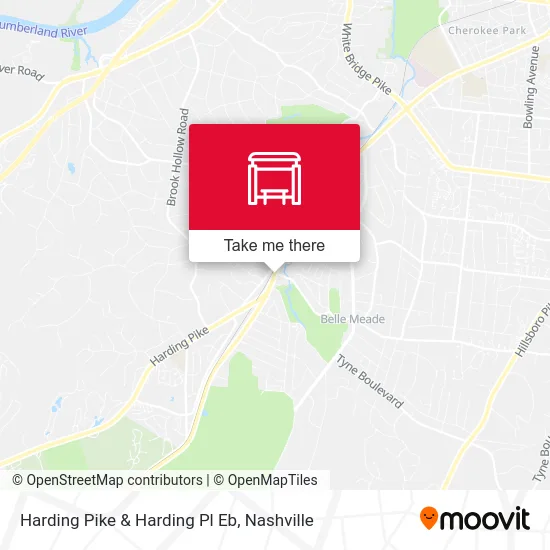 Harding Pike & Harding Pl Eb map