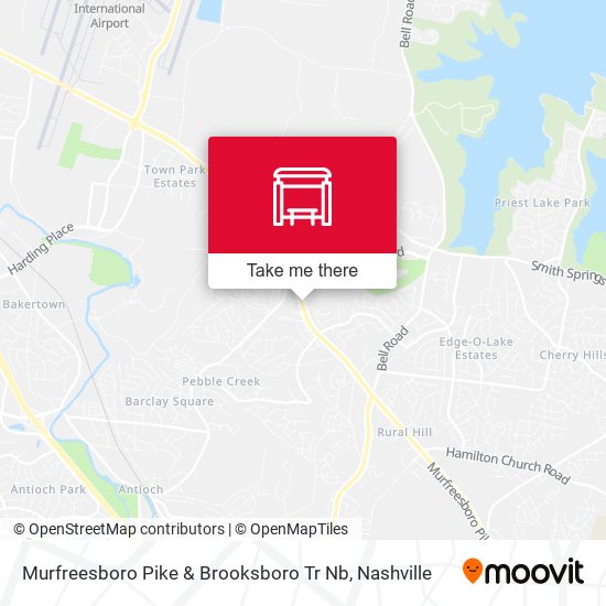 Mapa de Murfreesboro Pike & Brooksboro Tr Nb