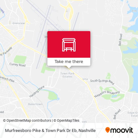 Mapa de Murfreesboro Pike & Town Park Dr Eb