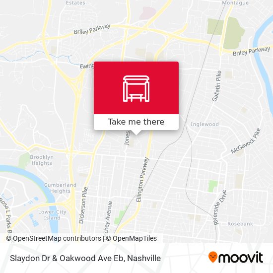 Slaydon Dr & Oakwood Ave Eb map