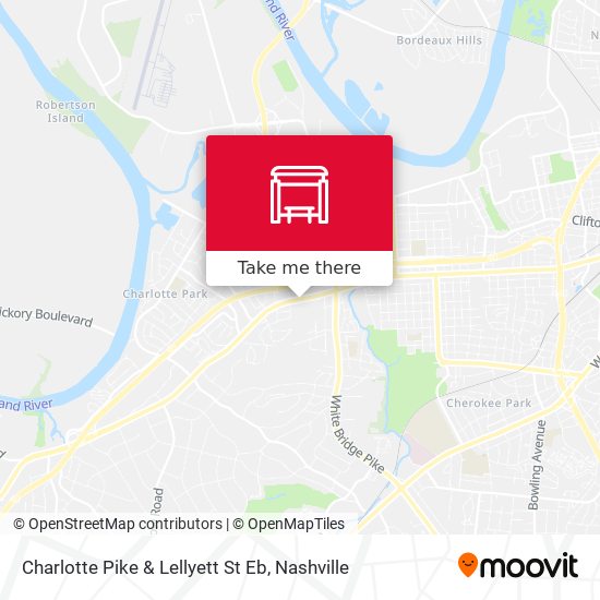 Charlotte Pike & Lellyett St Eb map