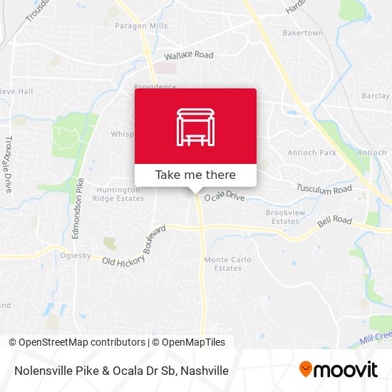Mapa de Nolensville Pike & Ocala Dr Sb