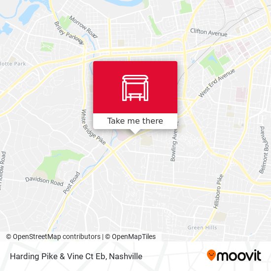 Harding Pike & Vine Ct Eb map