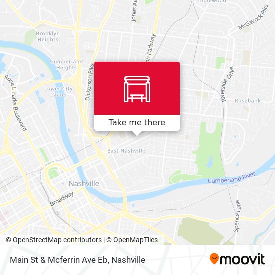 Main St & Mcferrin Ave Eb map