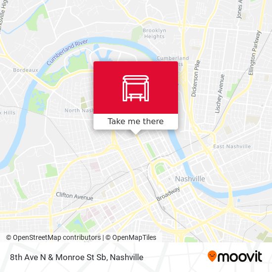 8th Ave N & Monroe St Sb map