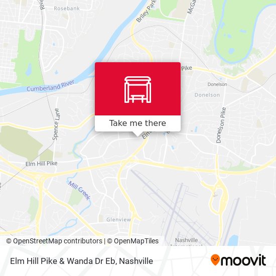 Elm Hill Pike & Wanda Dr Eb map