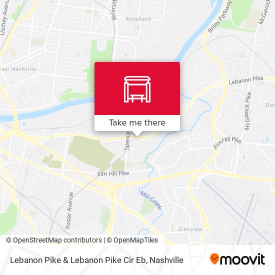 Lebanon Pike & Lebanon Pike Cir Eb map