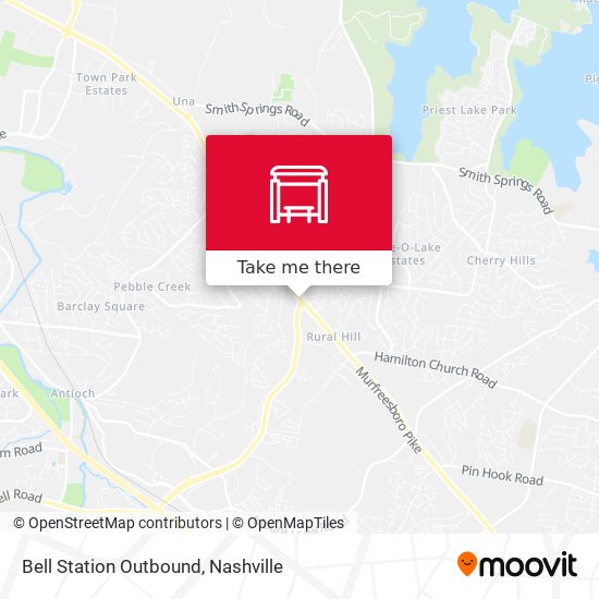 Bell Station Outbound map