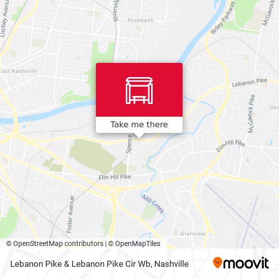 Lebanon Pike & Lebanon Pike Cir Wb map