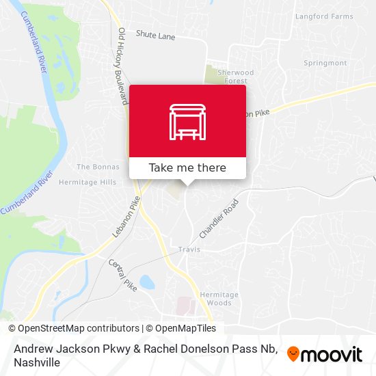 Mapa de Andrew Jackson Pkwy & Rachel Donelson Pass Nb