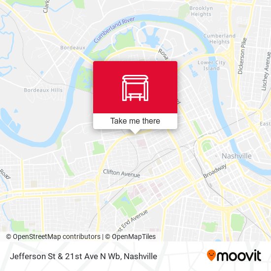 Jefferson St & 21st Ave N Wb map