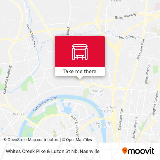 Whites Creek Pike & Luzon St Nb map