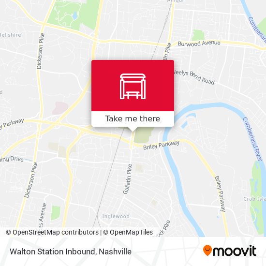 Walton Station Inbound map