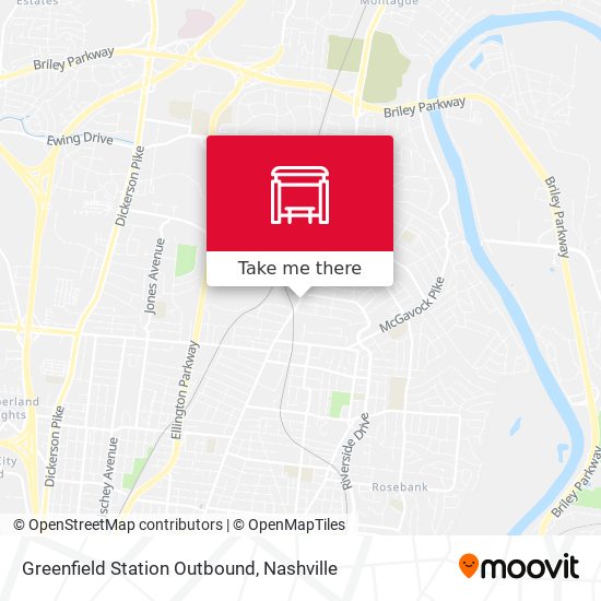 Mapa de Greenfield Station Outbound