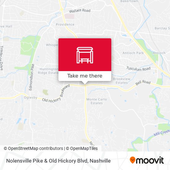 Mapa de Nolensville Pike & Old Hickory Blvd