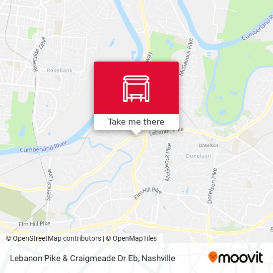 Mapa de Lebanon Pike & Craigmeade Dr Eb