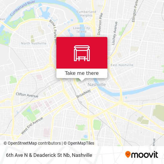 6th Ave N & Deaderick St Nb map