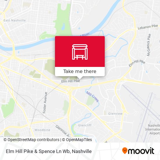 Elm Hill Pike & Spence Ln Wb map