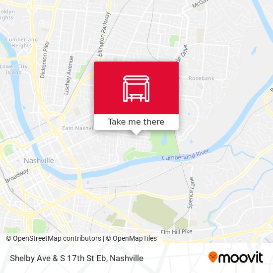 Shelby Ave & S 17th St Eb map
