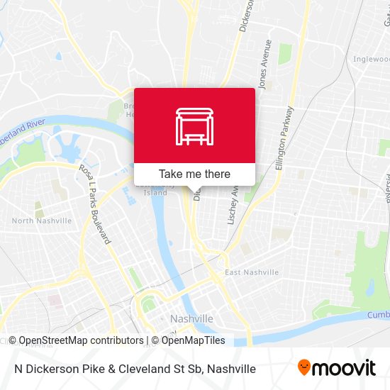 Mapa de N Dickerson Pike & Cleveland St Sb