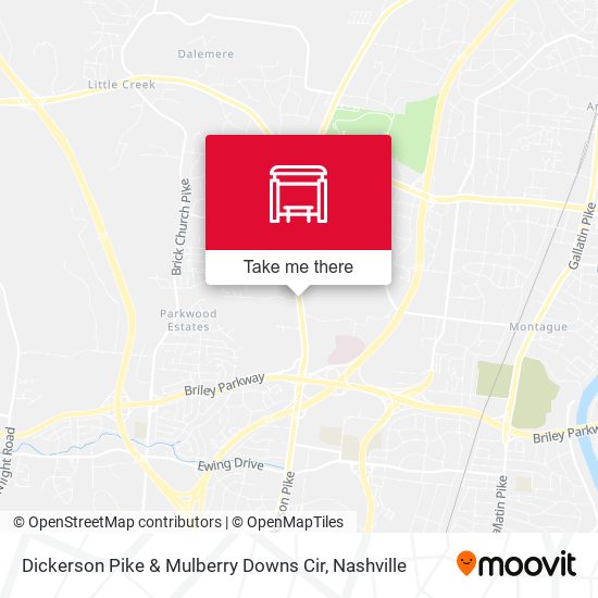Dickerson Pike & Mulberry Downs Cir map