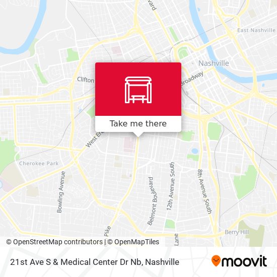21st Ave S & Medical Center Dr Nb map