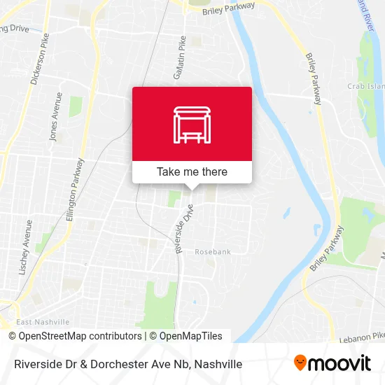 Riverside Dr & Dorchester Ave Nb map