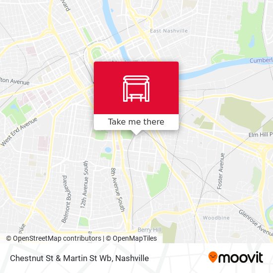Chestnut St & Martin St Wb map