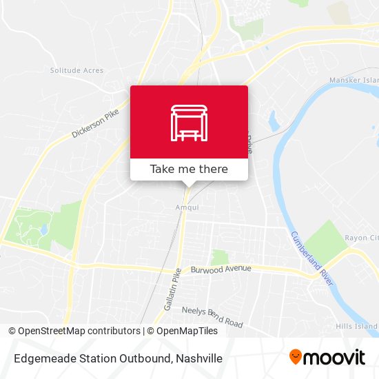 Edgemeade Station Outbound map