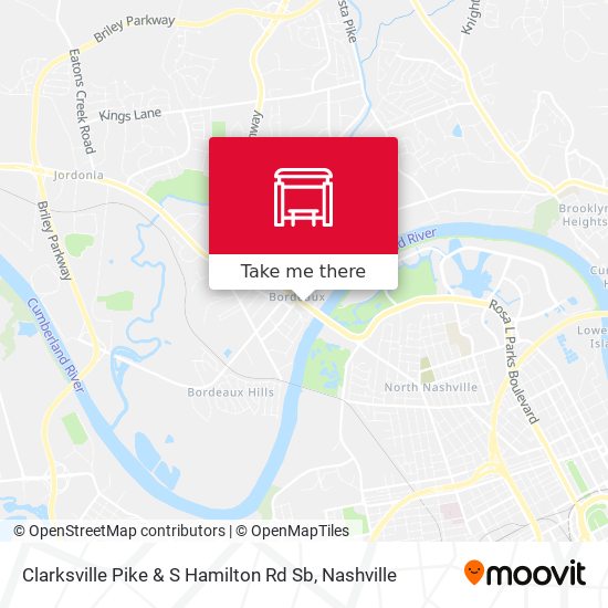 Clarksville Pike & S Hamilton Rd Sb map
