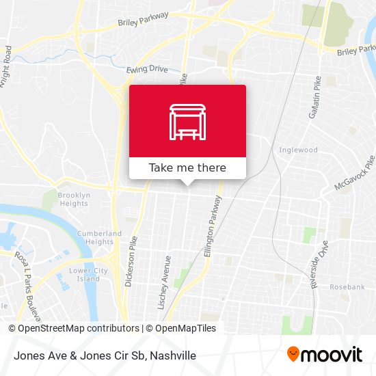 Jones Ave & Jones Cir Sb map