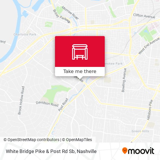 White Bridge Pike & Post Rd Sb map