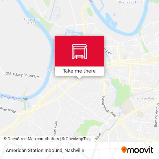 American Station Inbound map