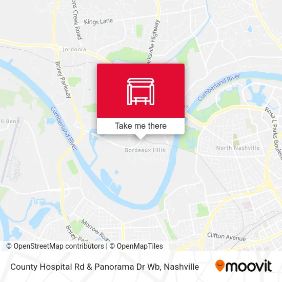 County Hospital Rd & Panorama Dr Wb map
