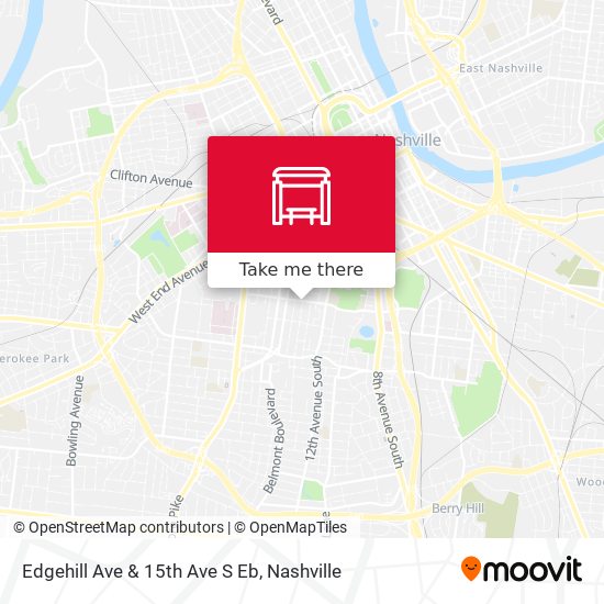 Edgehill Ave & 15th Ave S Eb map