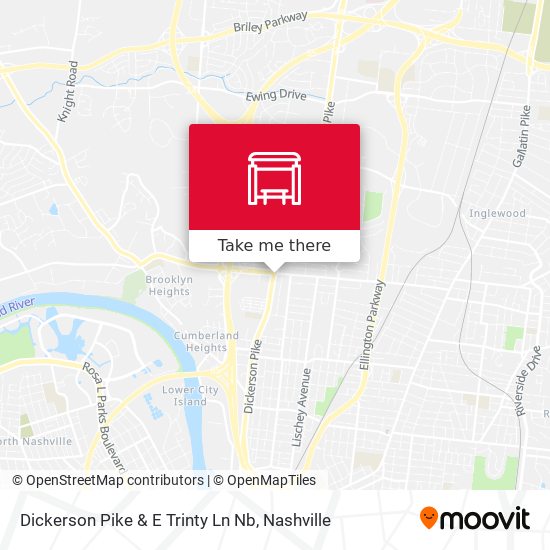 Dickerson Pike & E Trinty Ln Nb map