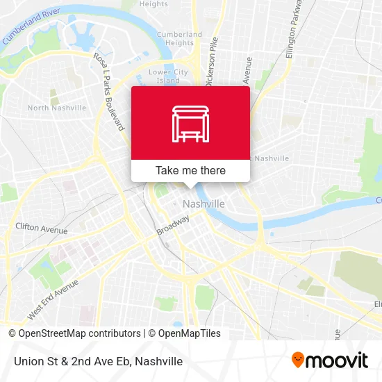 Union St & 2nd Ave Eb map