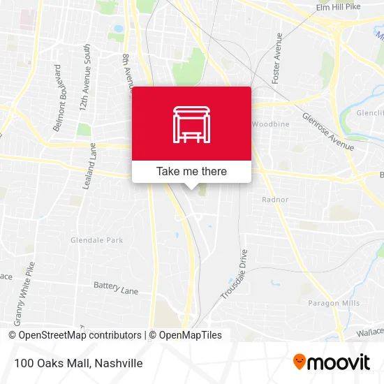 100 Oaks Mall map