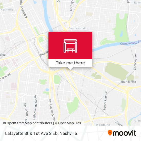 Lafayette St & 1st Ave S Eb map